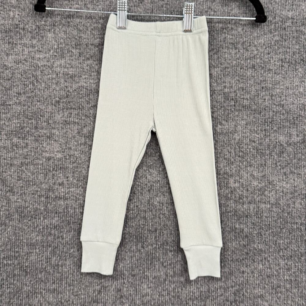 Little Bipsy Baby Jogger Pants Size 18-24 Months Mint Green Pull On Ribbed Knit